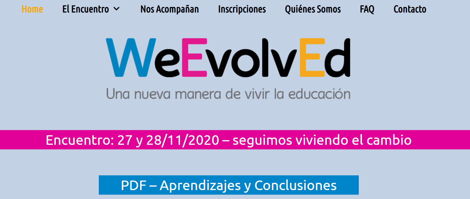 WeEvolvEd Online Conference